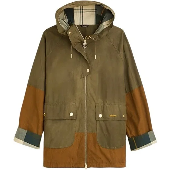 Barbour®‎ Hayley Showerproof jacket Size 4 Olive - Picture 9 of 9
